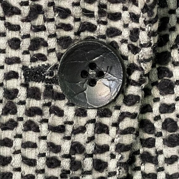 Armani Collezioni Alpaca & Wool Boucle Tweed Houndstooth Blazer Size 10 US 46 - Picture 7 of 11